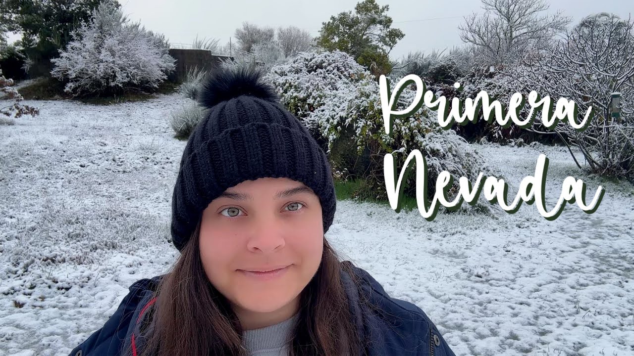 primera nevada en mi casa de campo