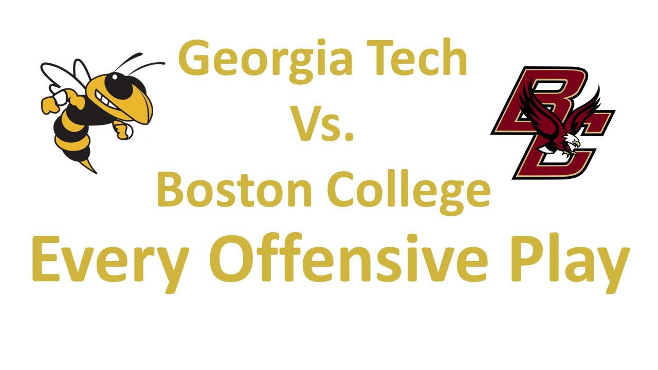 Georgia Tech vs BC 2016: Every Offensive Play