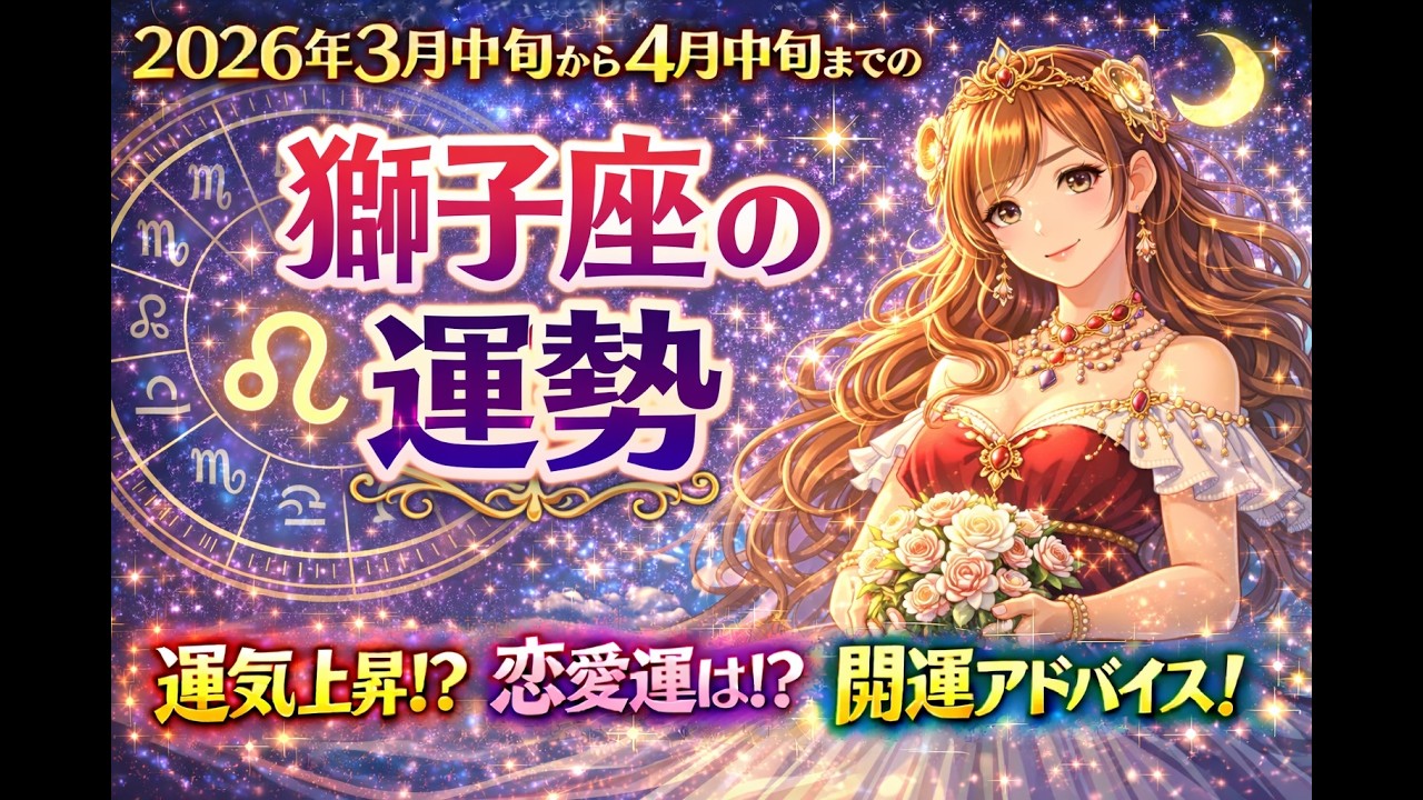 ３月中旬から４月中旬までの獅子座の運勢