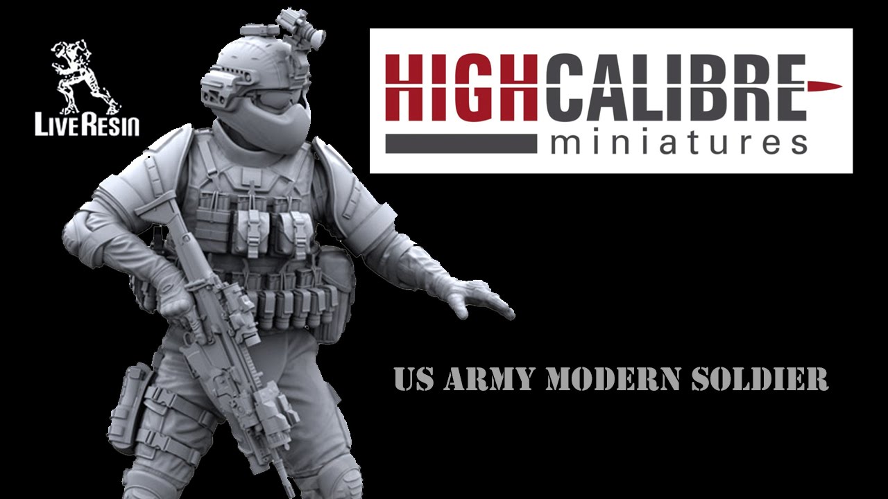Open Box - Live Resin US ARMY Modern Soldier LRM-35001 by Lester Bursley