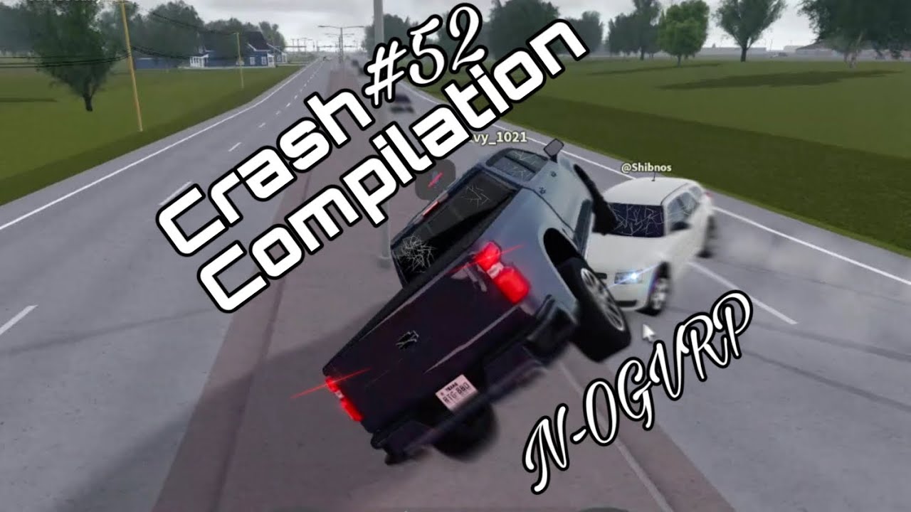 Подборка автокатастроф в Гринвилле 52 (N-OGVRP) Greenville ROBLOX
