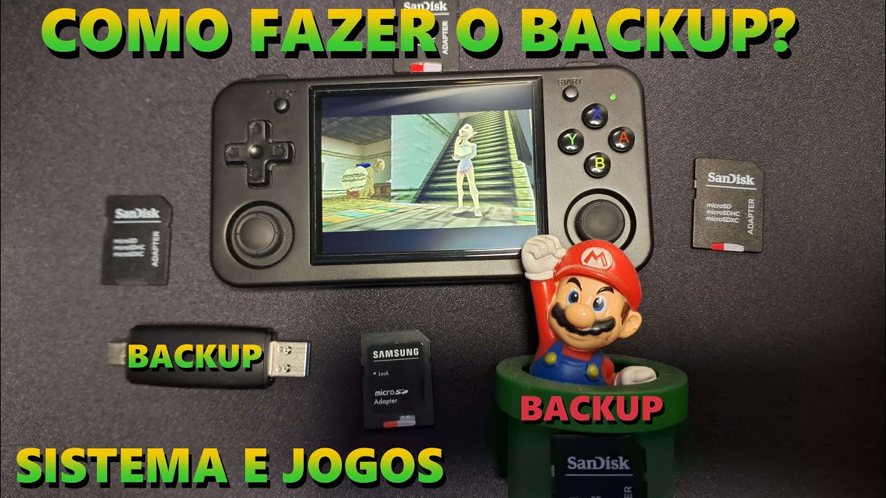 COMO FAZER O BACKUP DO MICRO SD DO SEU CONSOLE ( TESTEI O  BACKUP NO FINAL)