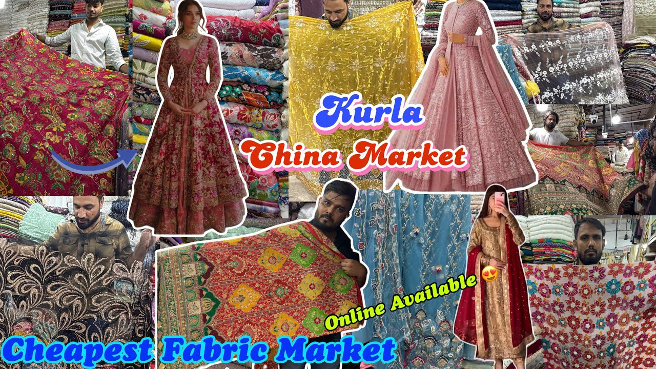 Kurla Market |Designer Fabric For Ethnic Wear, Latest Party Wear Collection | Wedding Special Market