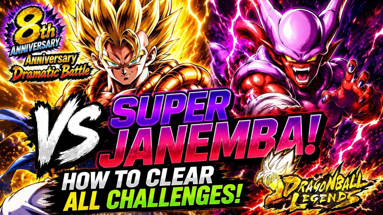 How to Clear ALL Challenges in the SUPER JANEMBA Anniversary Dramatic Battle! | DB Legends