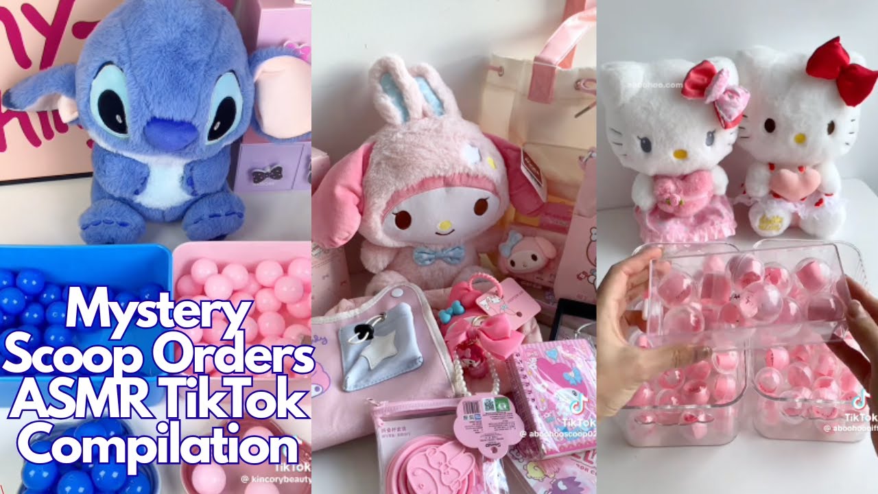 1 HOUR Mystery Scoop Orders Compilation #2 | ASMR TikTok Compilation | HELLO KITTY, STITCH, MYMELODY