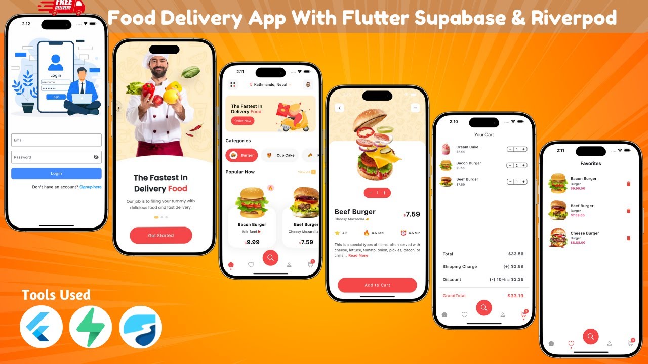 Food Delivery App Flutter | Supabase | Riverpod