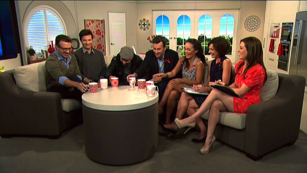 Jason Bateman, Jason Sudeikis and Charlie Day on The Circle, Network TEN