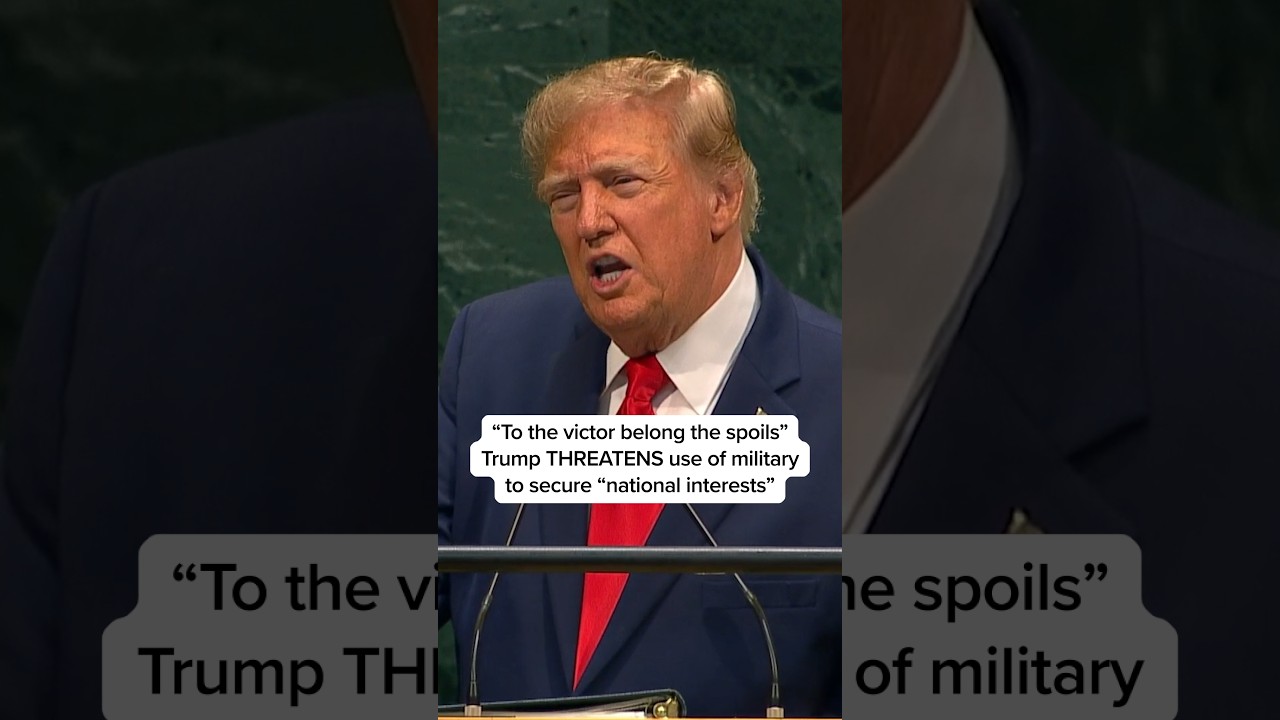 'To the victor belong the spoils': Trump THREATENS use of military to secure 