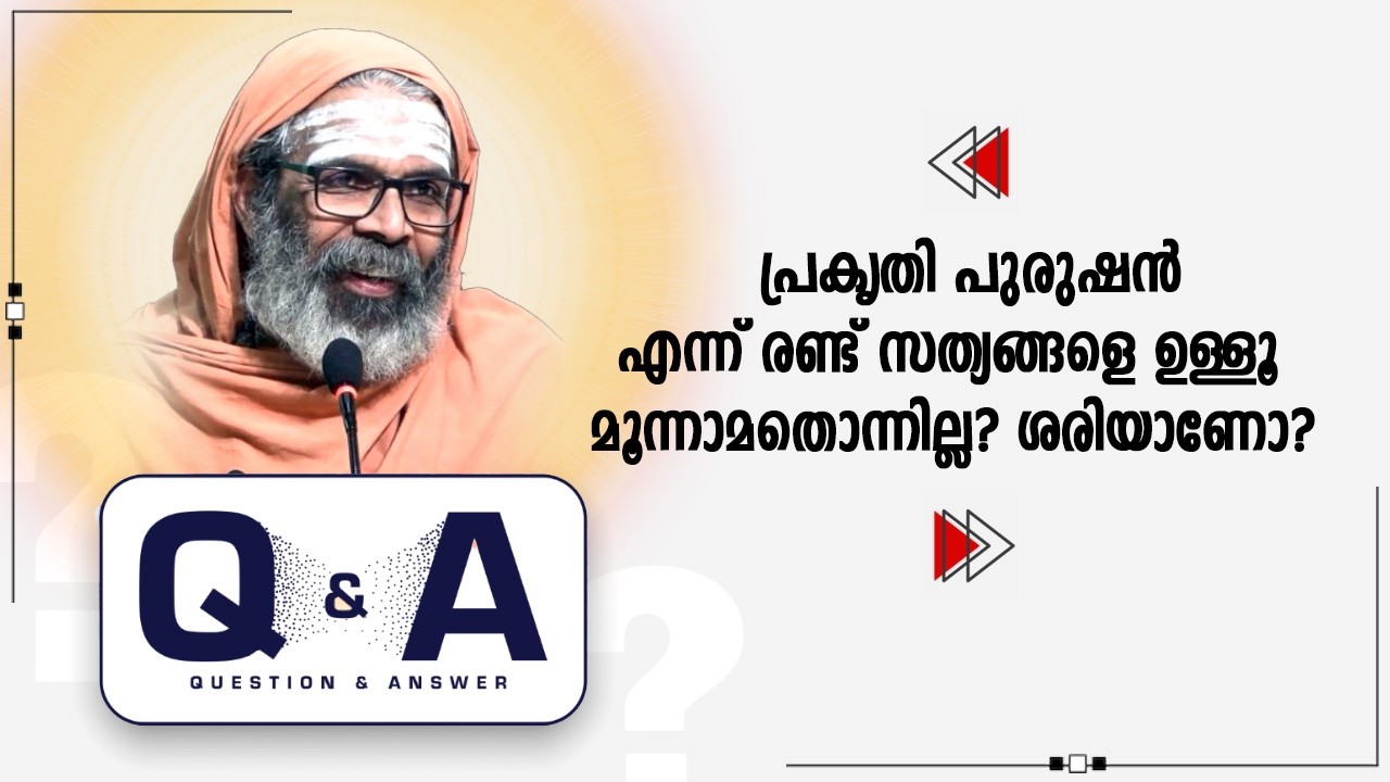 പ്രകൃതി പുരുഷൻ എന്ന് രണ്ട് സത്യങ്ങളെ ഉള്ളൂ മൂന്നാമതൊന്നില്ല?ശരിയാണോ? #hanuman #ramayan