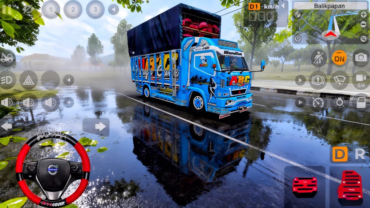 Truk Oleng Canter Di Ujung Aspal Ada Keanehan Terjadi l Mod Bus Simulator Indonesia