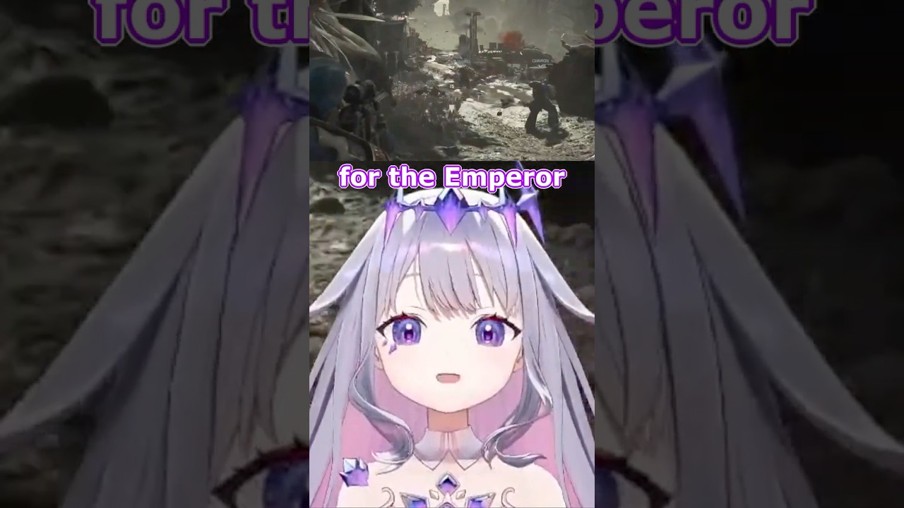 Bijou: For the Emperor... or the Blood God (Warhammer 40K Space Marine 2)  [Hololive/#Shorts]