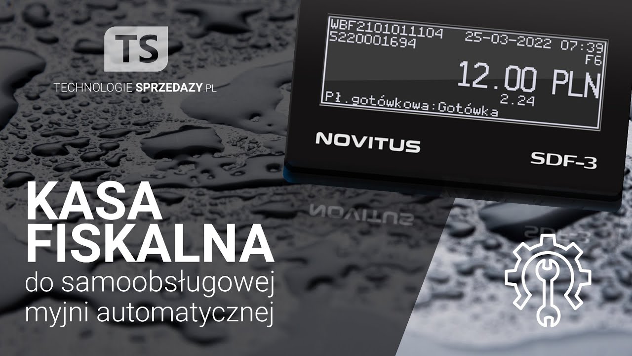 Montaż kasy fiskalnej na myjni samoobsługowej - Novitus SDF-3