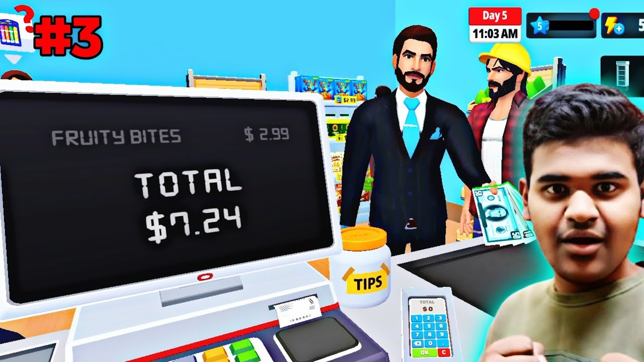 Dukaan ka sara Saman bech Diya My Supermarket Simulator🥰 #3
