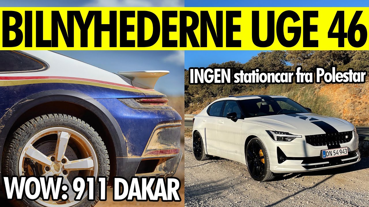 INGEN Polestar 2 stationcar, VILD ny 911, Teslas stjerneh&oslash;st og nye ellerter fra Toyota - UGE 46