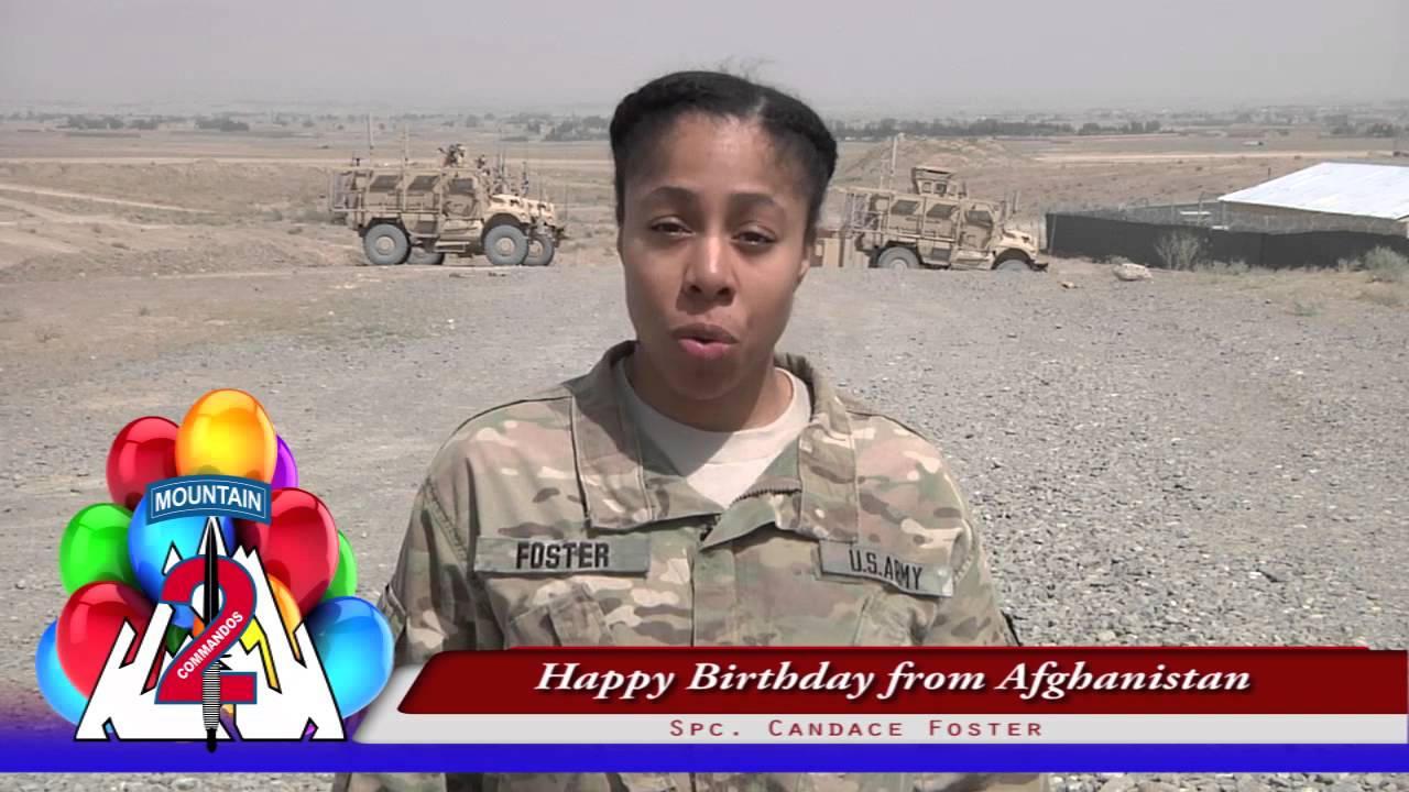 Spc. Candace Foster - Shout Out