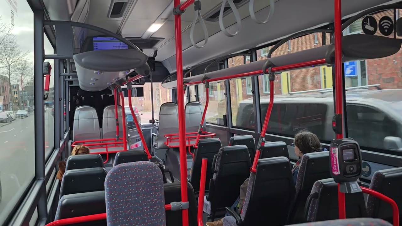 🚍💺Interieur/Rit in de Ex Connexxion (R-net) Iveco Crossway LE Van hermes Tussen Apeldoorn CS-Hoofdst