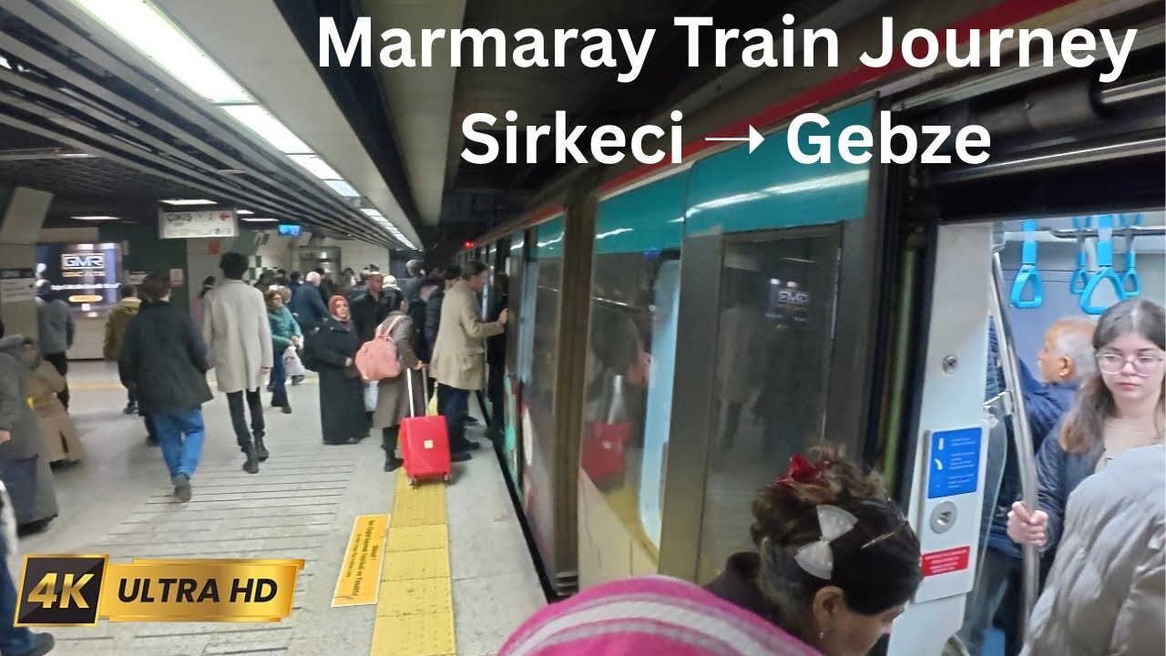 Marmaray Train Journey from Sirkeci to Gebze | Istanbul Rail Travel Vlog