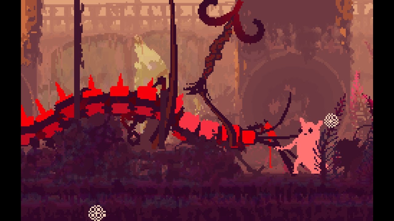 Rain World - Red centipede at Sky Islands