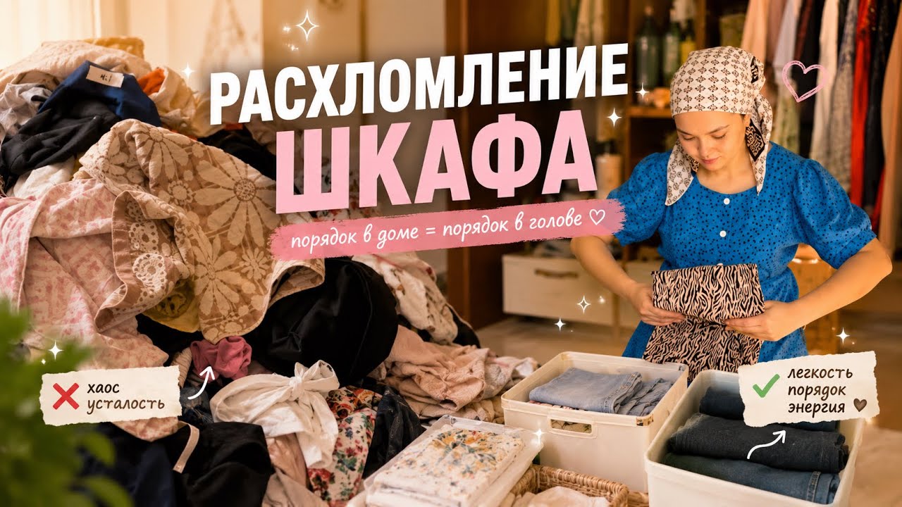Расхломление процесі🧺Минимализмге қадам: заттармен қоштасу