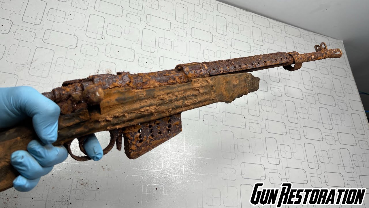 81 years Old Gun Rusty restoration || 8MM Mauser M48 Rifle Restoration || Old model Gun Restoration