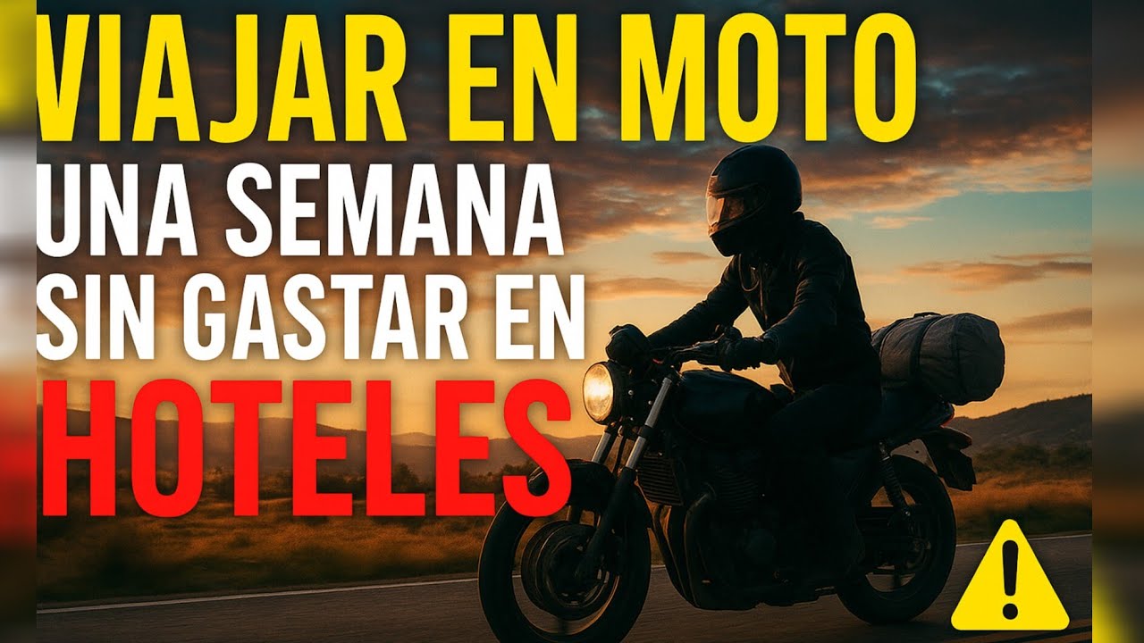 Viajar en moto una semana sin gastar en hoteles | Guía de alojamiento gratuito y aventura