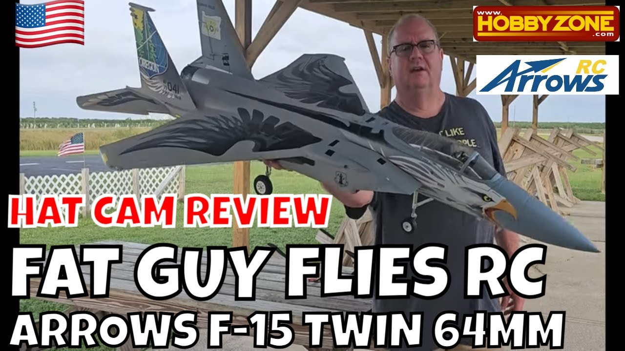 ARROWS RC F-15 TWIN 64MM HAT CAM REVIEW by FGFRC #rc #aviation #rcfly