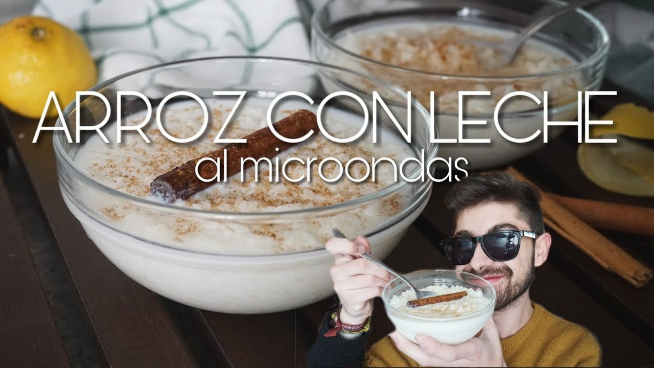 Arroz con leche al microondas receta casera y fácil