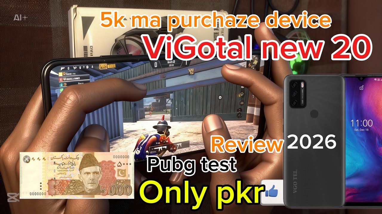 VIGoTAL new 20 PUBG test 2026 device price 5k wow 🤩 #viralvideo #review #trending #pubgmobile #gamin