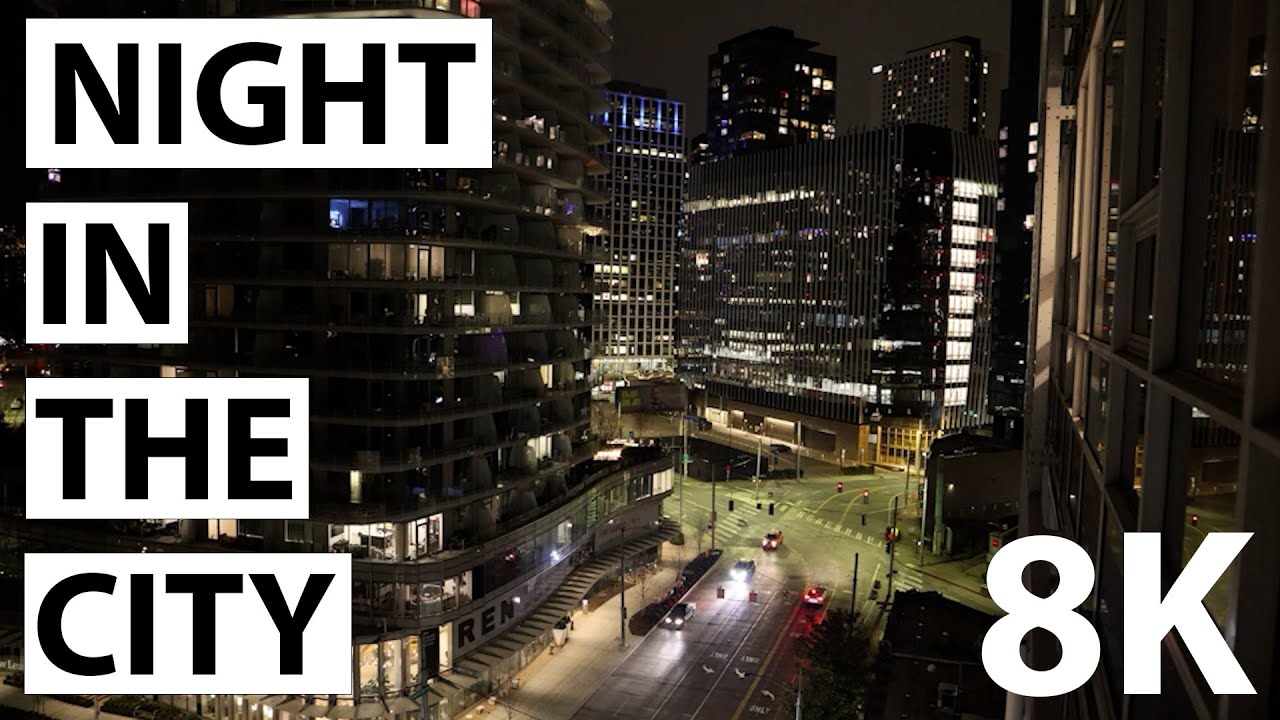 The Peaceful City at Night (Seattle) - 8K
