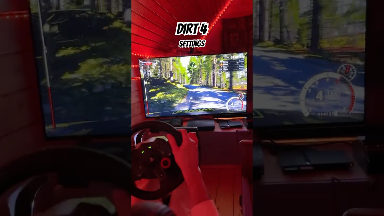 Dirt 4 Logitech G29. Лучшие настройки для реализма #dirt #gaming #rally #simracing #logitechg29 #ps5