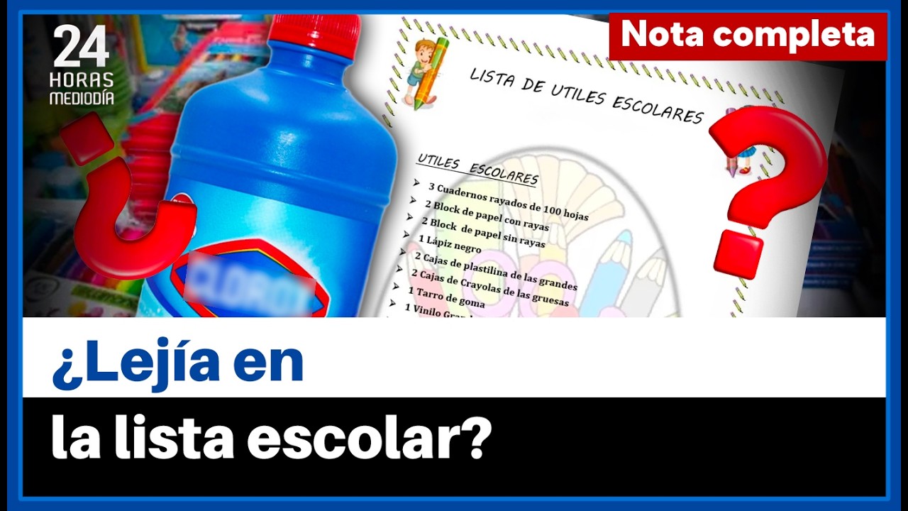 Ni lejía ni detergente: lo que ya no pueden pedirte en la lista escolar