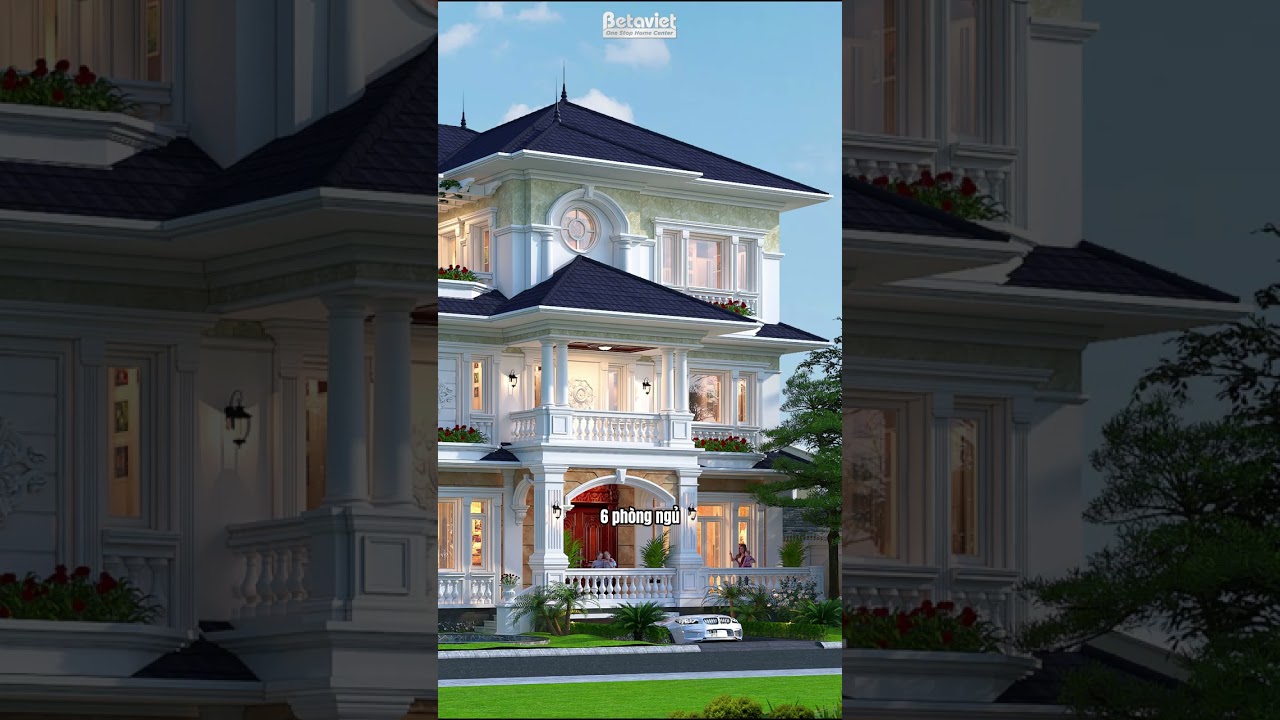 Biệt thự mặt tiền 17,8m x chiều s&acirc;u 17,8m 3 tầng t&acirc;n cổ điển tại H&agrave; Nội - KT22017