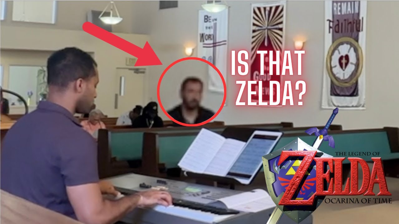 I played the Ocarina of Time Title Theme from Zelda at church