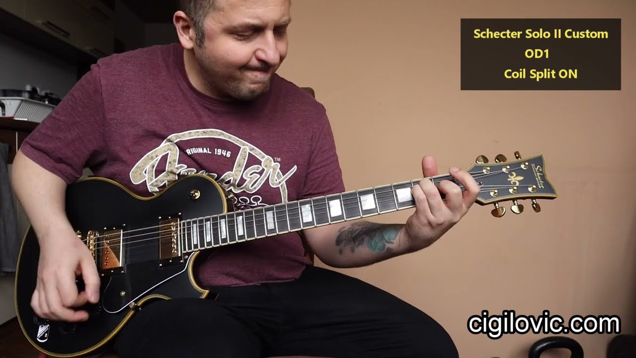 Schecter Solo II Custom ABSN Review & Sound Demo