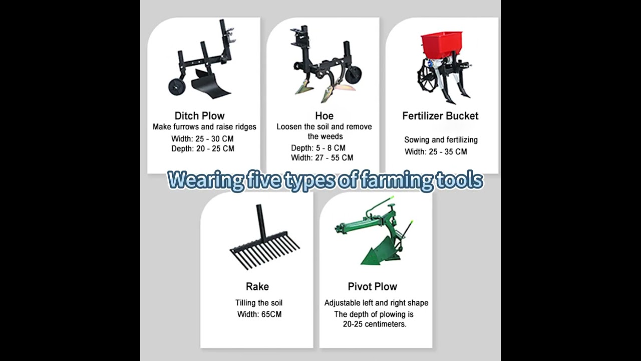 multi-functional rotary tiller.Can be paired with five types of farm tools / gasoline/diesel models