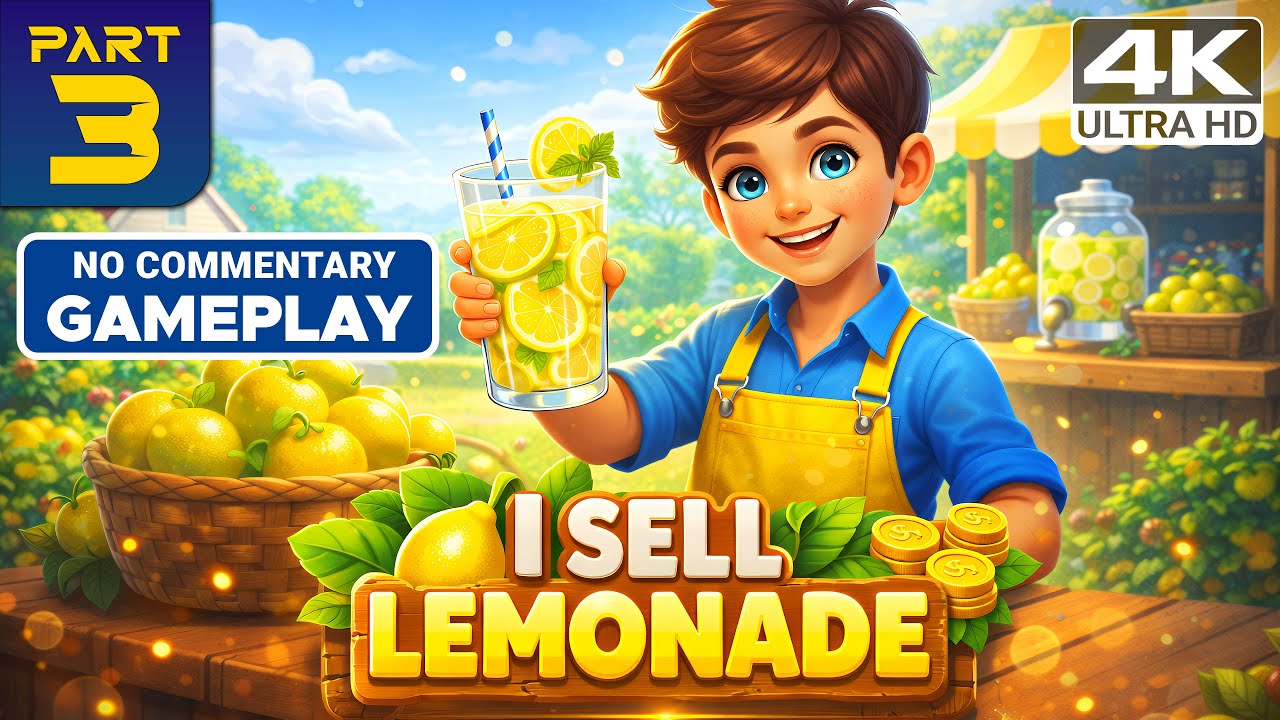 I SELL LEMONADE - Gameplay Walkthrough Part 3 [4K 60FPS] (No Commentary)
