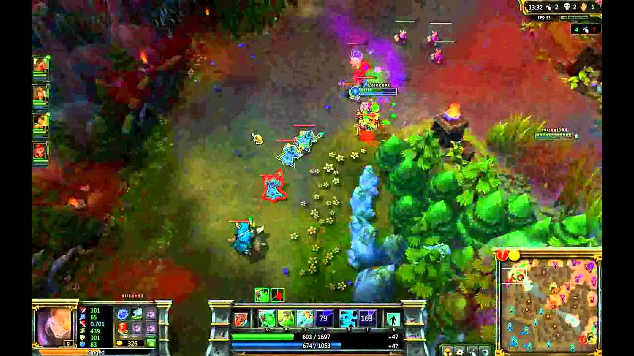 League of Legends Singed gameplay 2012