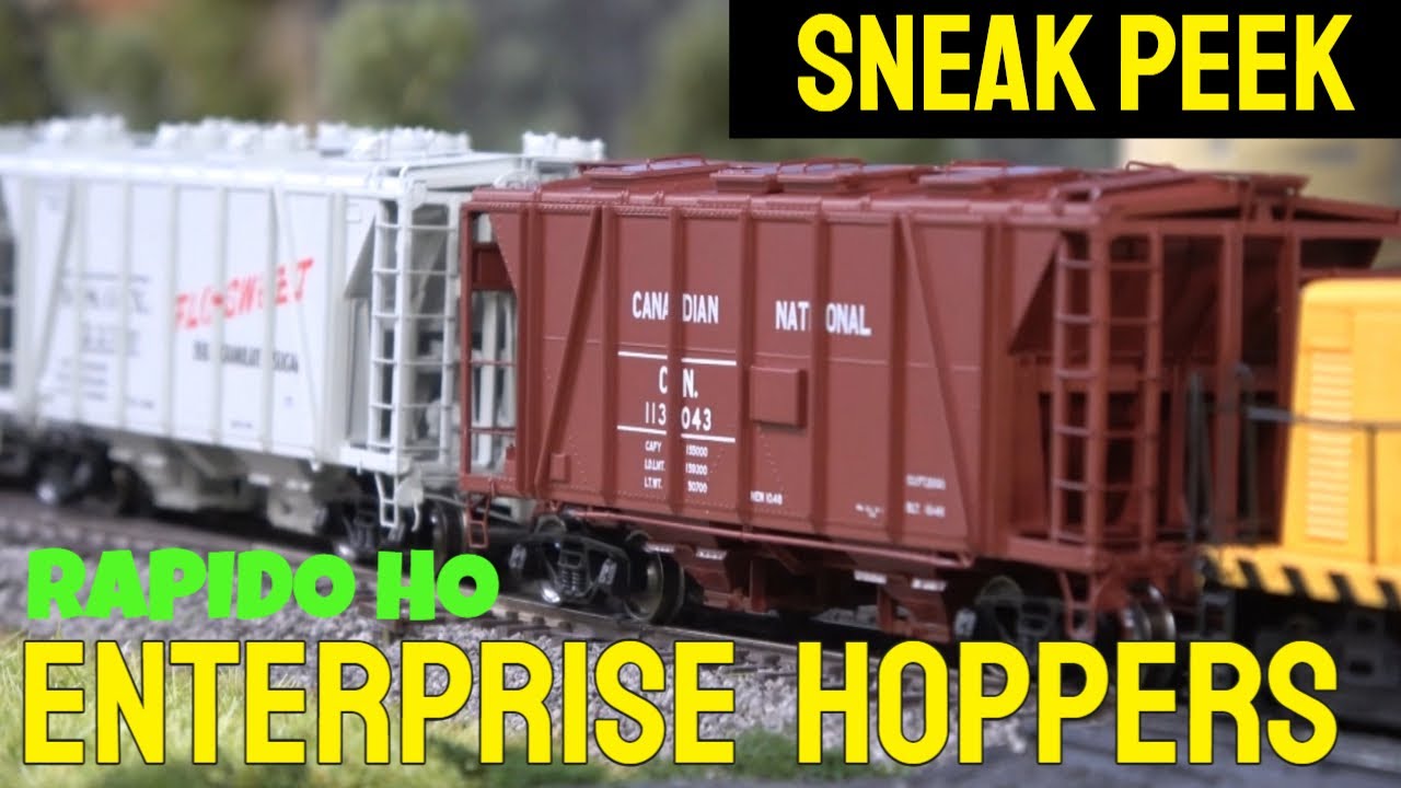 Sneak Peek: Rapido HO Scale Enterprise Covered Hoppers!  New & Improved for 2025!