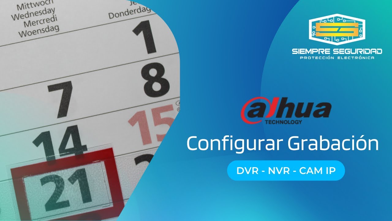 ✅ Configurar Grabación DVR Dahua (Explicado en detalle) ✅