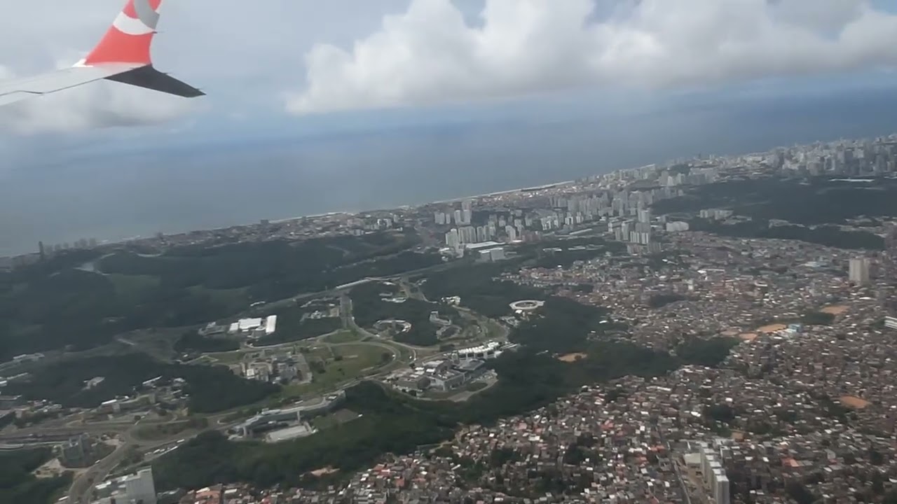 Voo chegando em Salvador 