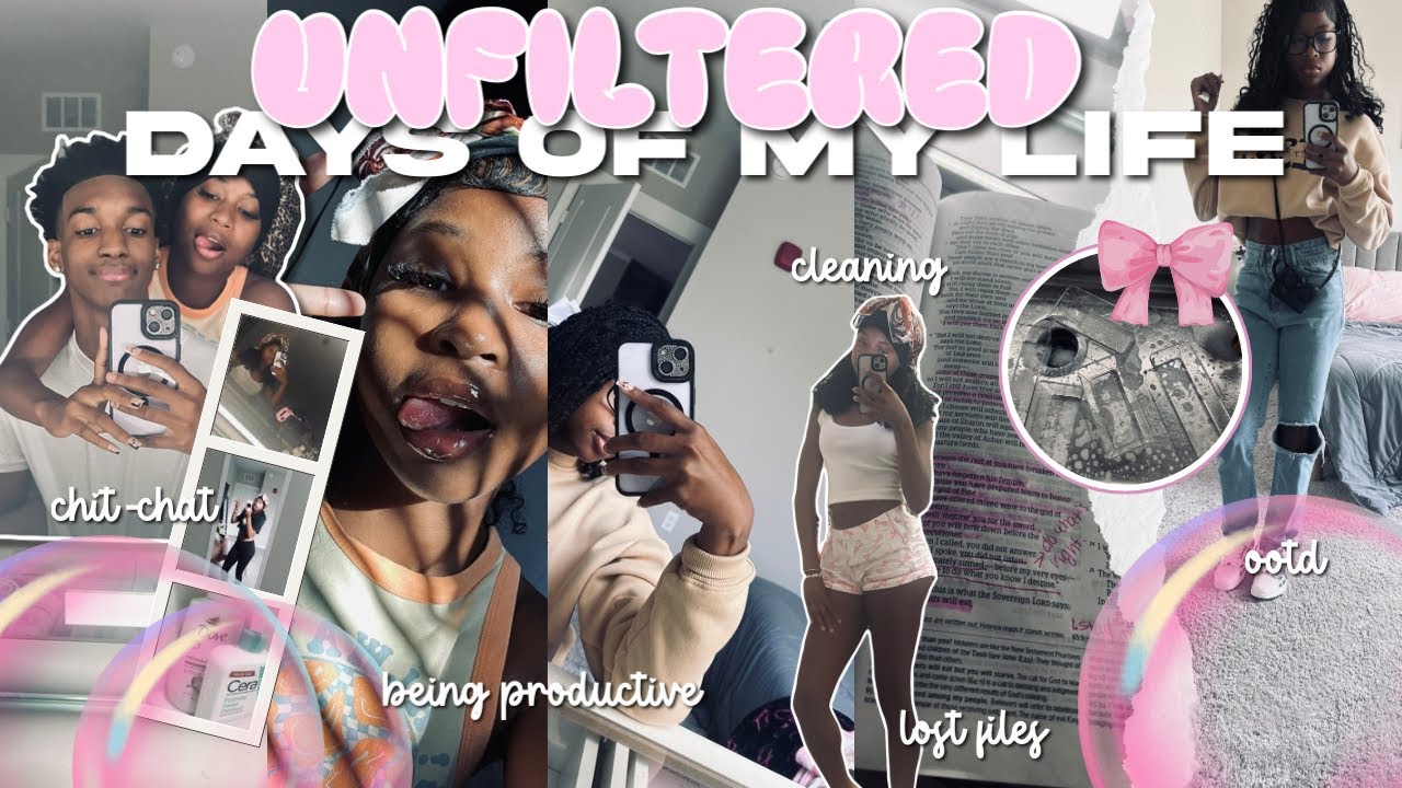 UNFILTERED days of my life 🎀| cleaning, being productive, new vanity, lost files, chit chat, etc.