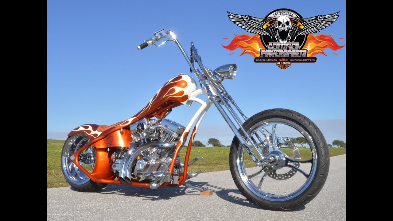 *** SOLD *** 2009 EDDIE TROTTA SPRINGER DROP SEAT CHOPPER BOBBER THUNDER CYCLE DESIGNS
