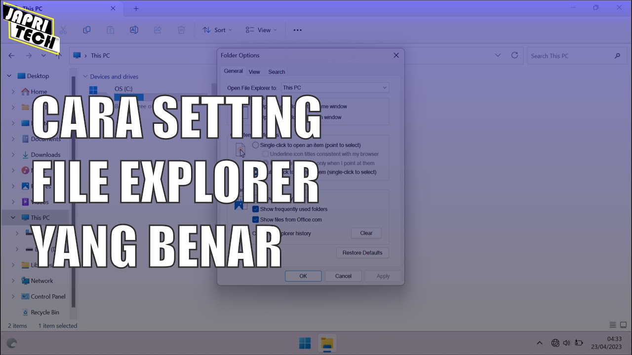Cara Setting File Explorer yang Benar di Windows 11