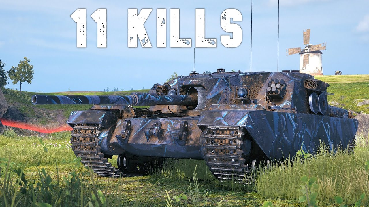 World of Tanks FV205b Alligator - 11 Kills