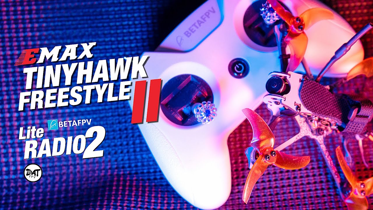 Emax Tinyhawk Freestyle II, fpv kit with betafpv lite radio 2