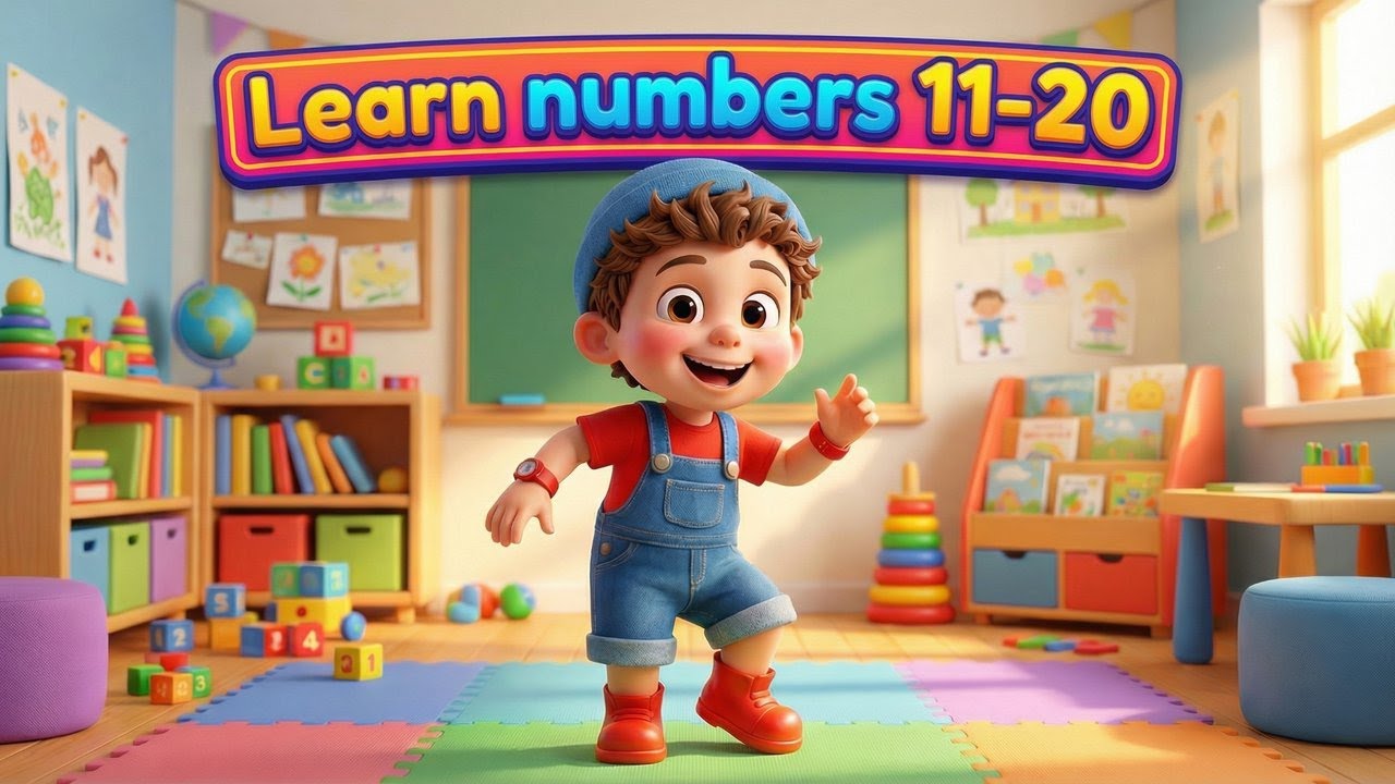 Counting 11 - 20 Song for toddlers | 🔢 Learn & Dance 11 to 20! Fun Number Song for Kids✨