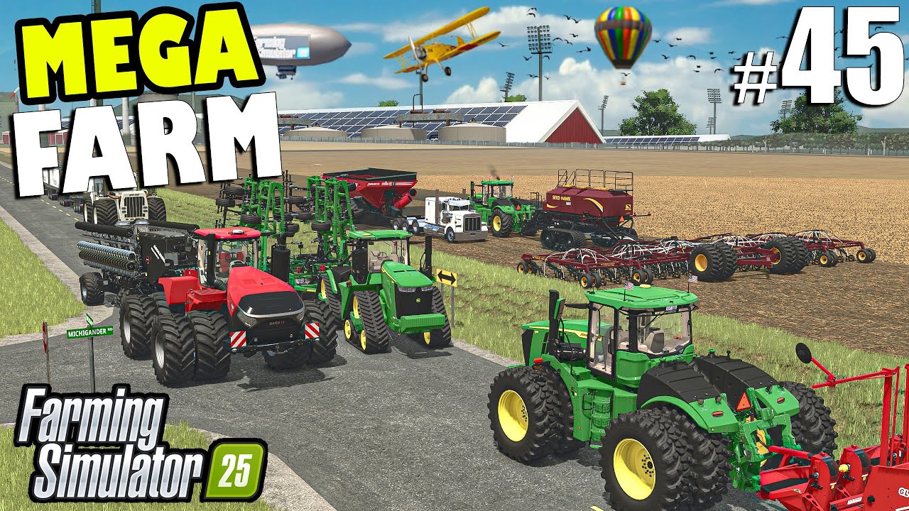 Засеваем ВСЕ ПОЛЯ на КАРТЕ | МЕГАФЕРМА | Farming Simulator 25