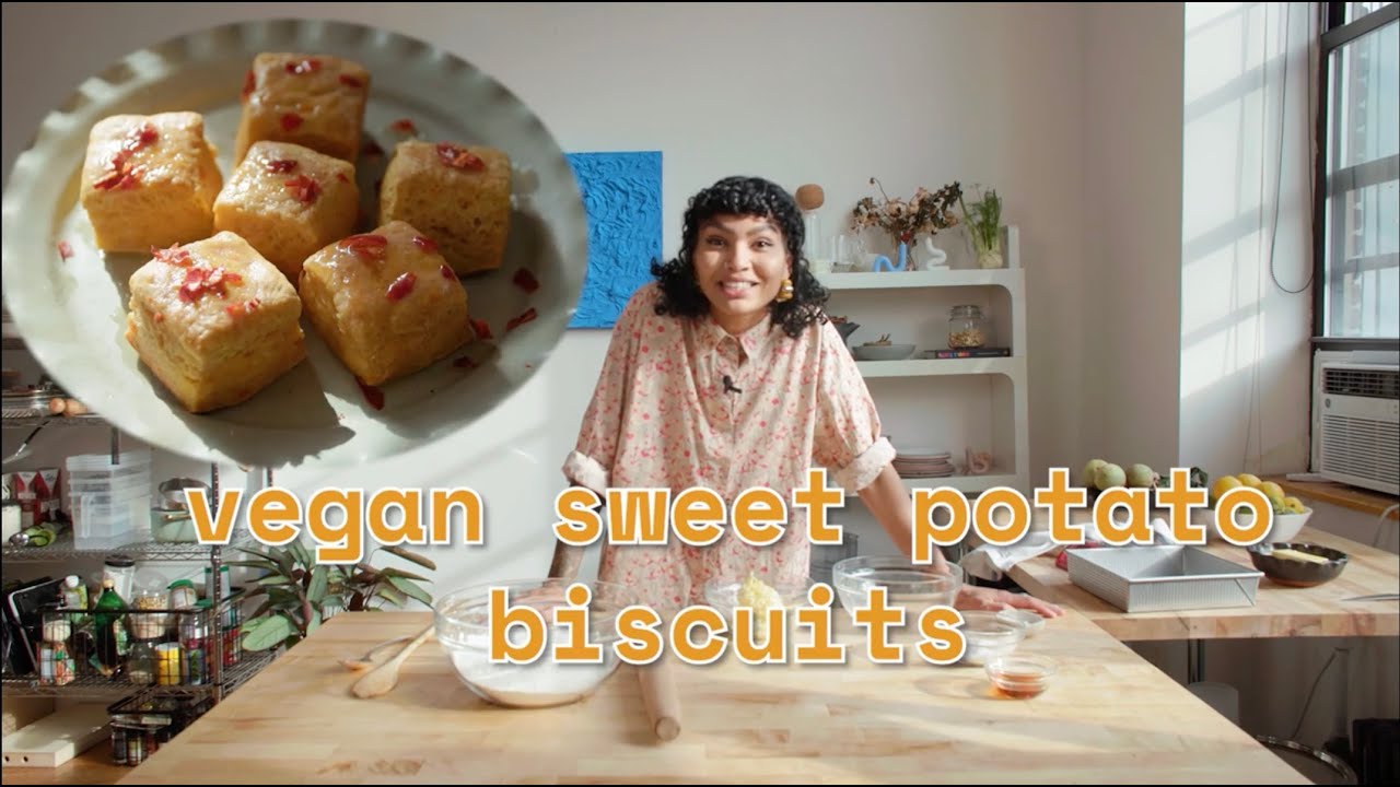 plant-based sweet potato biscuits