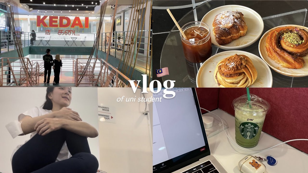 [vlog] 课程轻松的日子都在干嘛｜Kedai KL、doudoubake、nikoneko + 小白们去健身