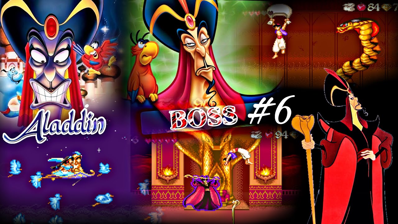 Disney's Aladdin 1993 #6 Jafar's Palace Final Battle  gameplay THE END￼￼ Game